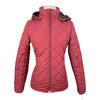 Riding Sport Puffer Jacket in Burgundy