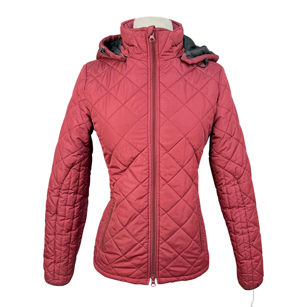 Riding Sport Puffer Jacket in Burgundy