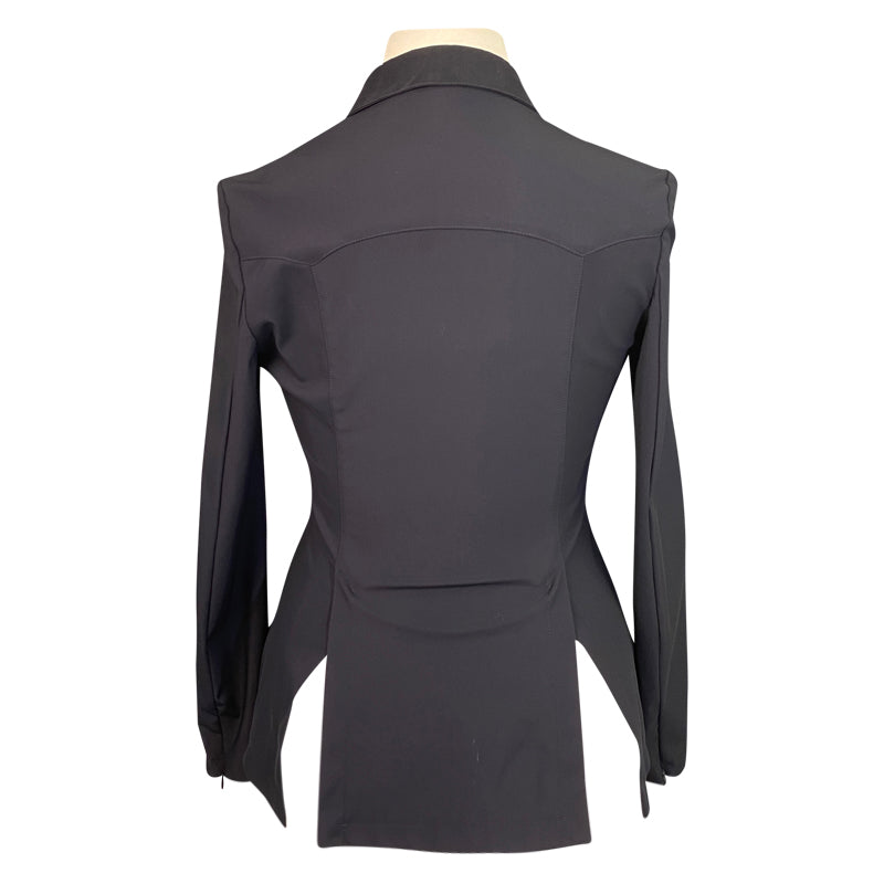 Back of Sarm Hippique 'Verbania' Show Coat in Black