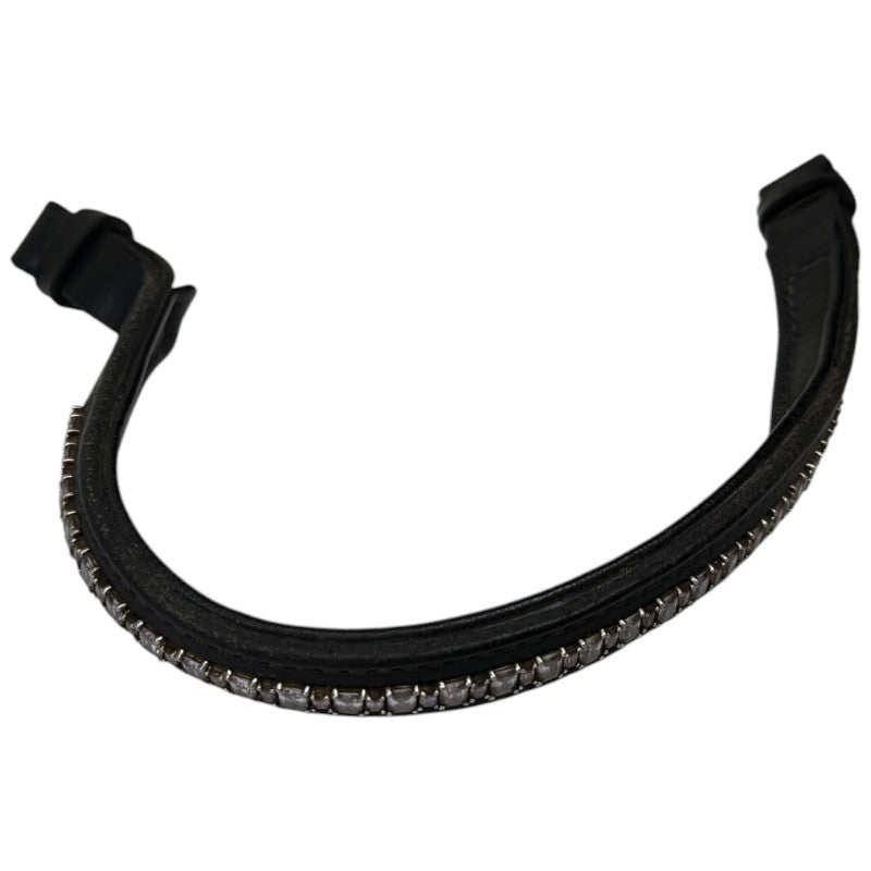 People On Horses Browband in Black/White/Pink 
