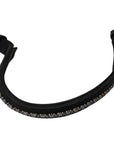 People On Horses Browband in Black/White/Pink 