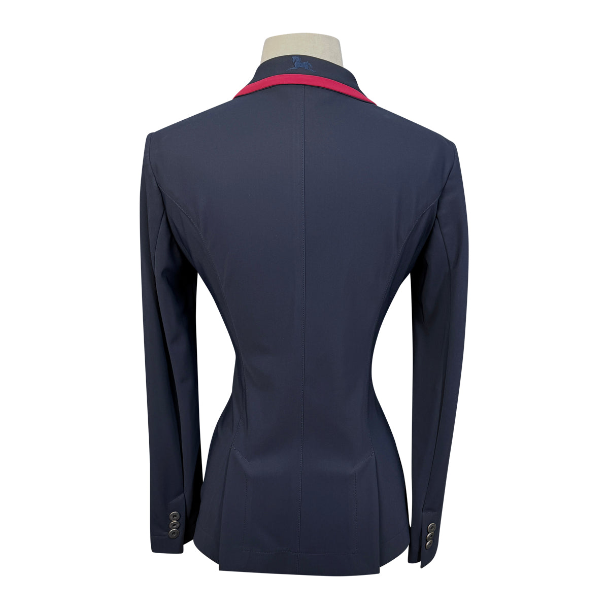 RJ Classics 'Victory' Orange Label Show Coat in Navy/Red Piping