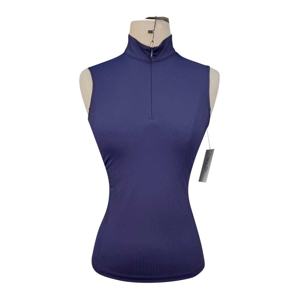 TKEQ 'Quinn' Sleeveless Competition Shirt in Navy