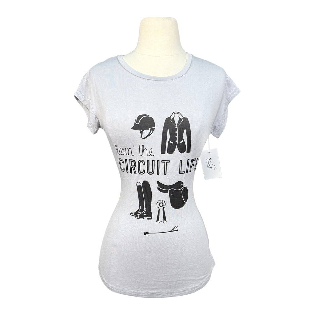 Spiced Equestrian Circuit Life Tee in Grey