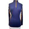 Kastel Signature Long Sleeve Shirt in Navy/Orange 