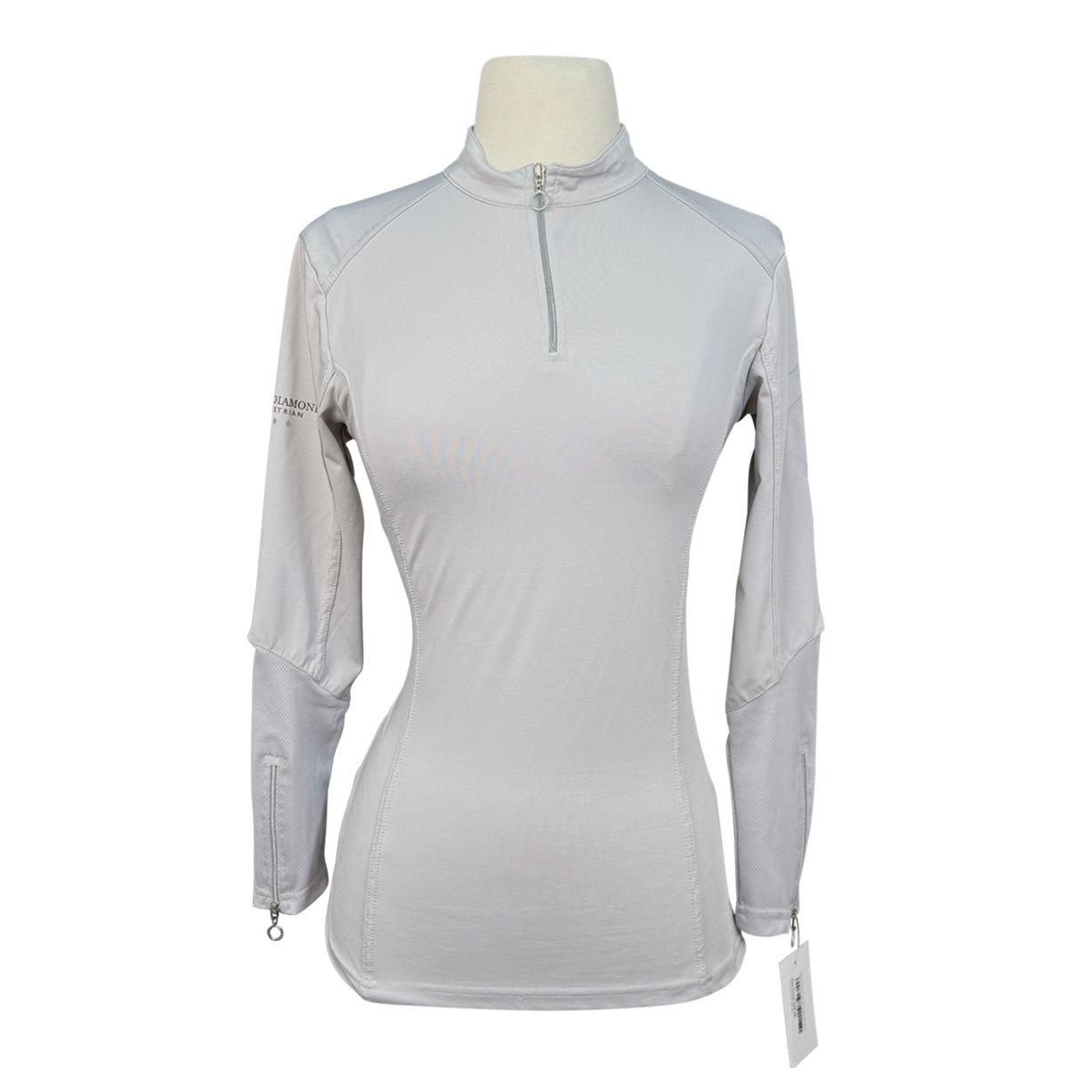 Aztec Diamond 1/4 Zip Long Sleeve Base Layer in Grey