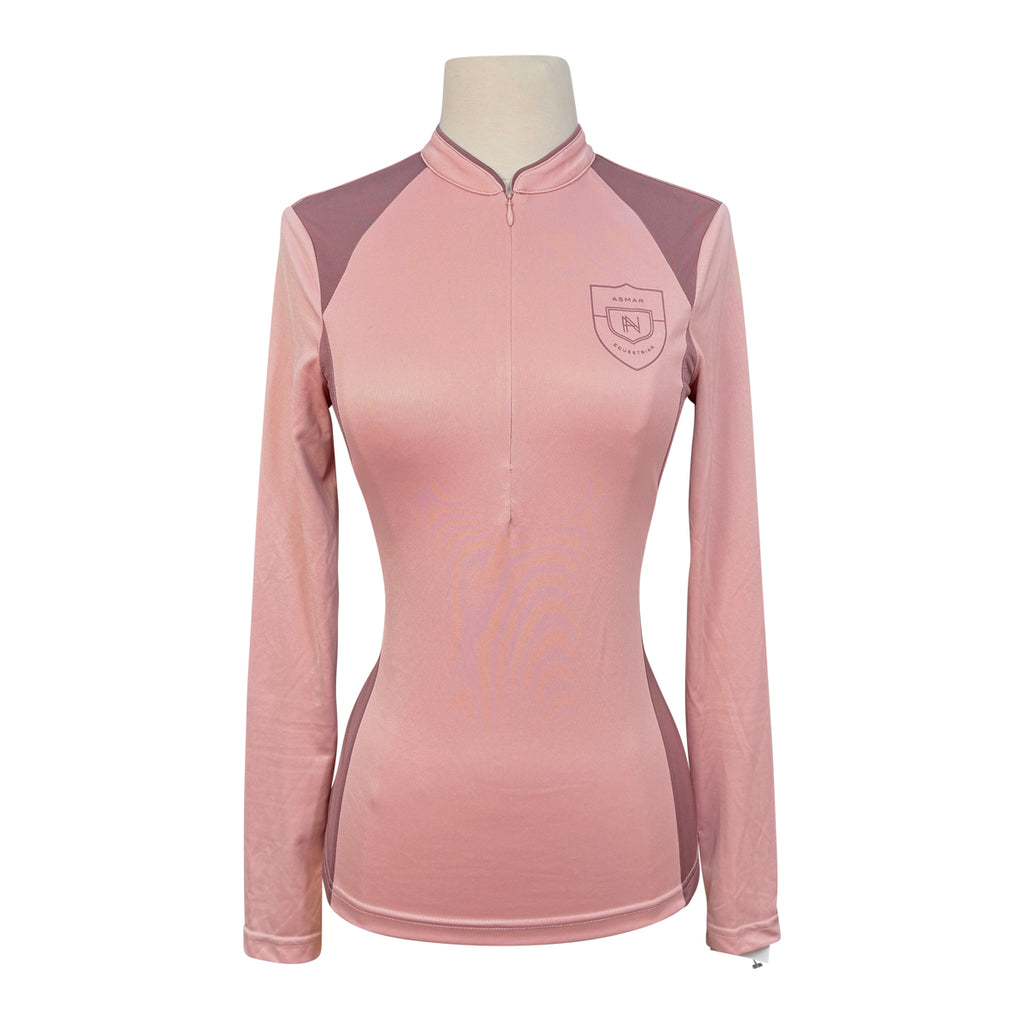 Asmar Equestrian 1/4 Zip Training Shirt in Rose