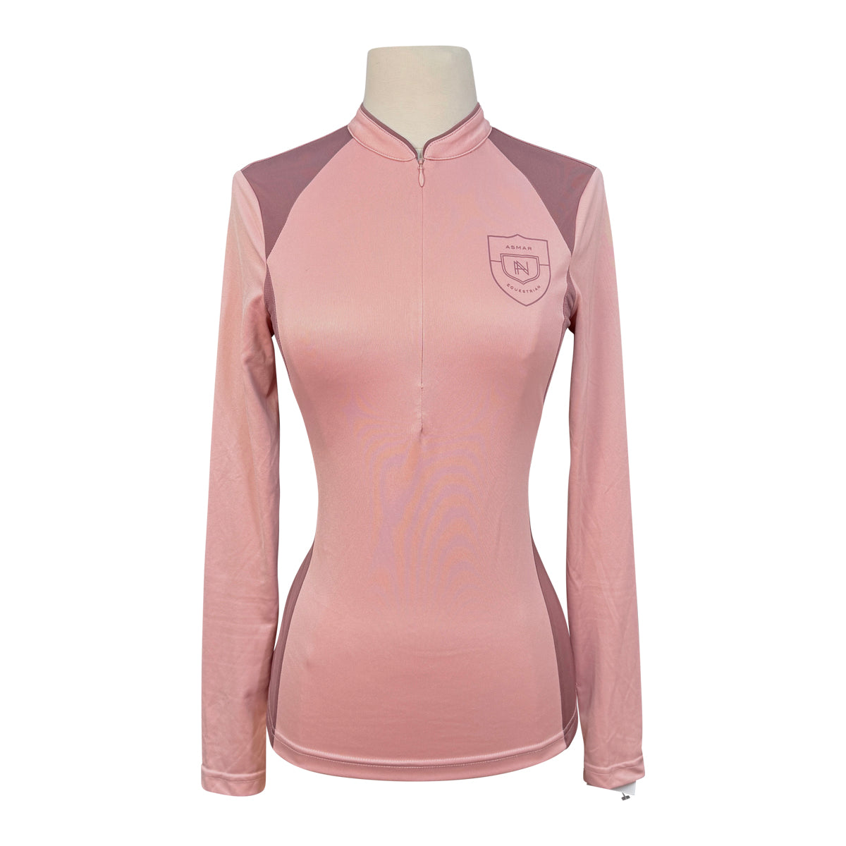 Asmar Equestrian 1/4 Zip Training Shirt in Rose