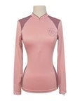 Asmar Equestrian 1/4 Zip Training Shirt in Rose
