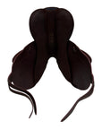 Devoucoux 2023 'Chiberta O' Monoflap Saddle in Brown/Navy