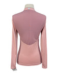 Asmar Equestrian 1/4 Zip Training Shirt in Rose