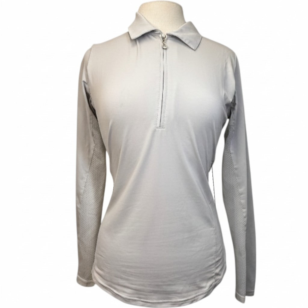 SanSoleil Polo Style Sunshirt in Cloud Grey