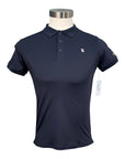 Kingsland Classic Pique Short Sleeve Men's Polo in Navy