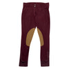 Elation Platinum 'Chelsea' Breeches in Burgundy/Tan