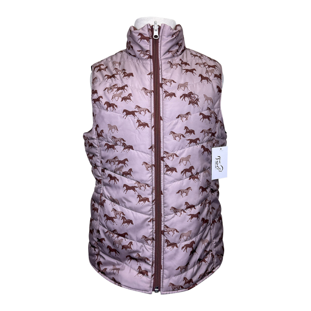 Ariat 'Bella' Reversible Vest in Mauve Horses