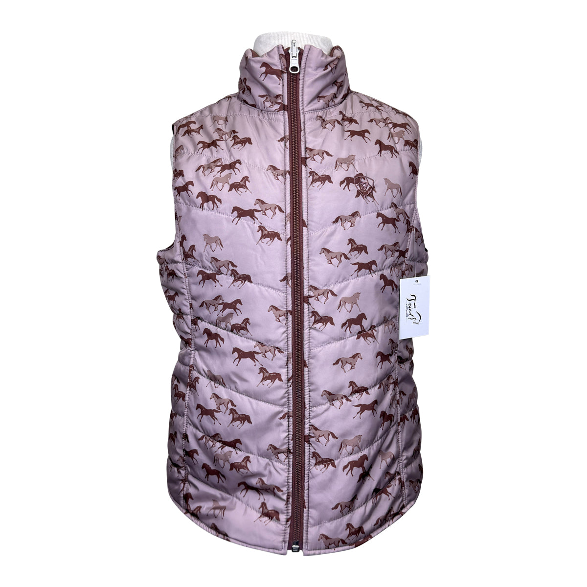Ariat 'Bella' Reversible Vest in Mauve Horses