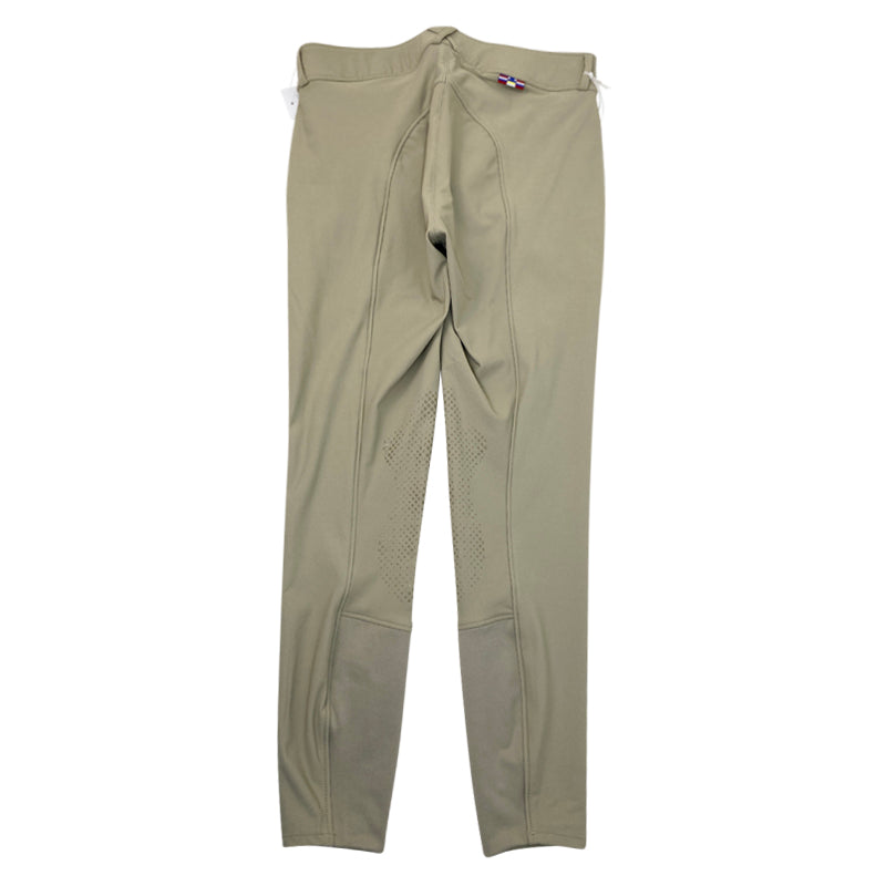Back of Horze 'Grand Prix'  Knee Grip Breeches in Tan