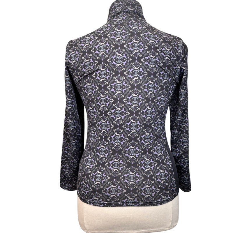 Kerrits Long Sleeve Winter Shirt in Royal Horse Wreath