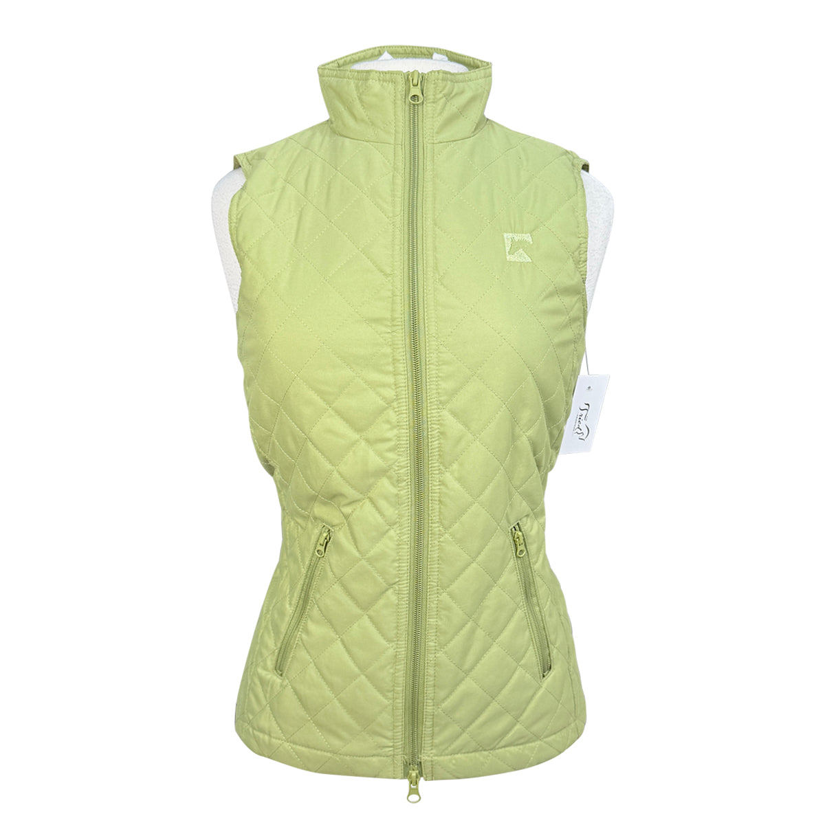 Riding Sport &#39;Annie&#39; Quilted Vest in Mosstone - Women&#39;s Small