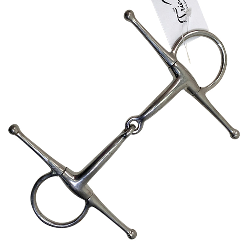 Full Cheek Jointed Snaffle Bit in Stainless Steel