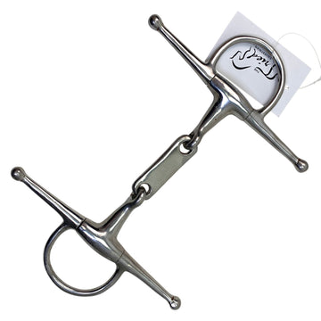Full Cheek French Link Snaffle Bit in Stainless Steel