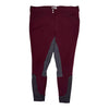 Dover Saddlery 'Wellesley' Full Seat Breech in Maroon/Grey