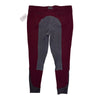 Dover Saddlery 'Wellesley' Full Seat Breech in Maroon/Grey