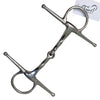 Full Cheek Slow Twist Snaffle Bit in Stainless Steel