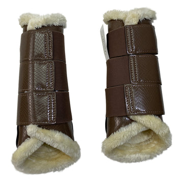 Equestrian Stockholm Brushing Boots in Champagne