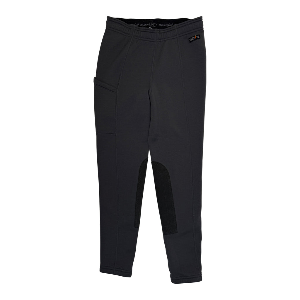 Kerrits Kids Fleece Lined Winter Riding Tights in Grey