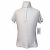Romfh Chill Factor Short Sleeve Show Shirt in White/Blue Swirls