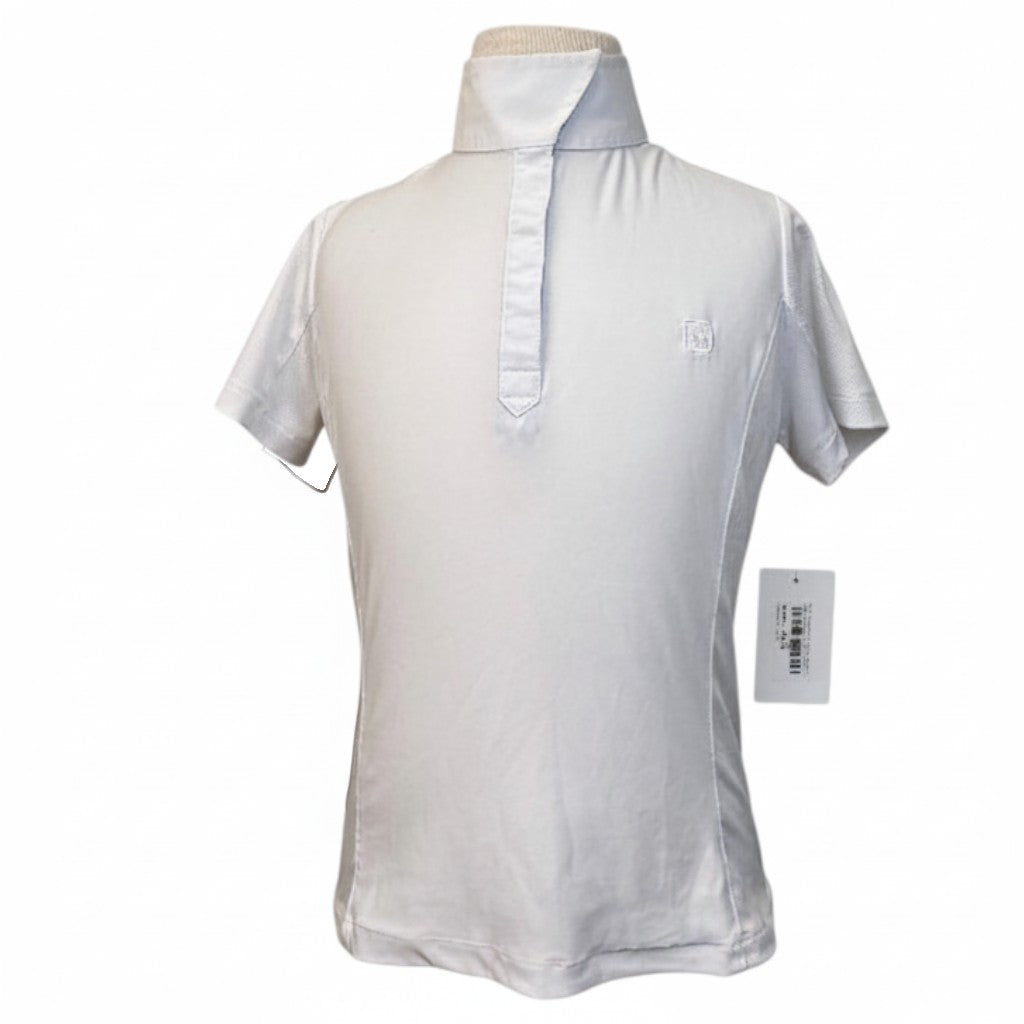 Romfh Chill Factor Short Sleeve Show Shirt in White/Blue Swirls