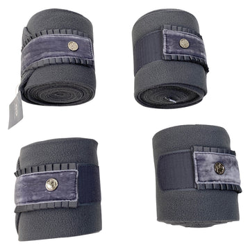 PS of Sweden Ruffle Polo Wraps in Grey