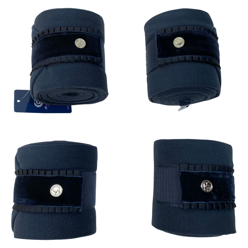 PS of Sweden Ruffle Polo Wraps in Navy