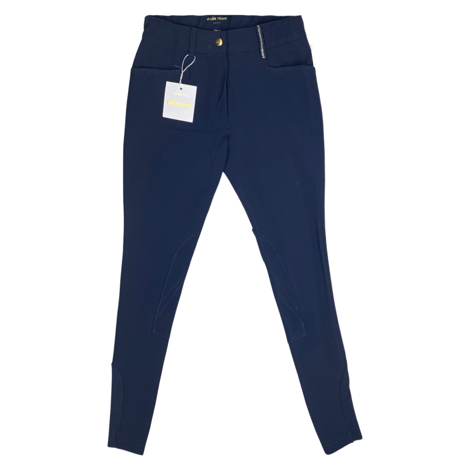 Dada Sport 'Giovani' Breeches in Navy - Women's FR 42 (US 32)
