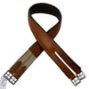 Fancy Stitched Overlay Girth  in Light Chestnut