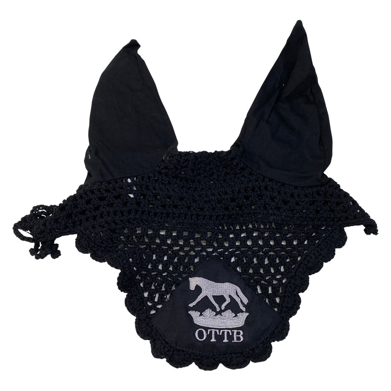 OTTB Crochet Fly Bonnet in Black