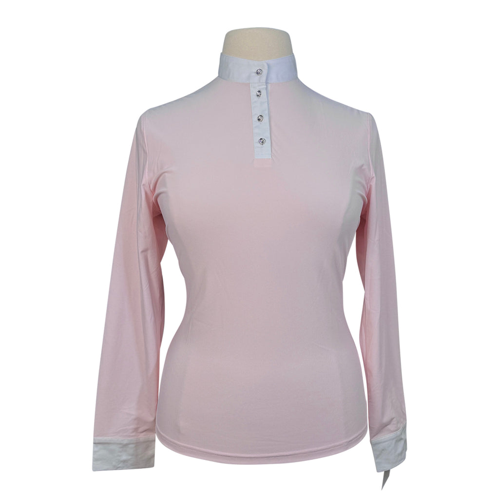 Huntington Equestrian by Schneiders Hillary Kwik Dry Show Shirt in Pink
