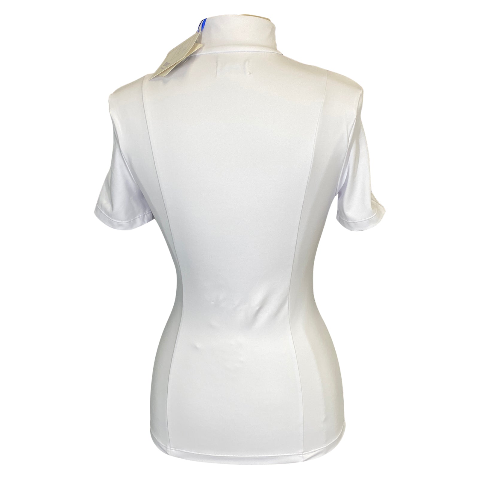 Back of Equisite 'Elaine' Show Shirt in White