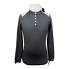 Free Ride Equestrian 'Devon' Long Sleeve Competition Top in Black