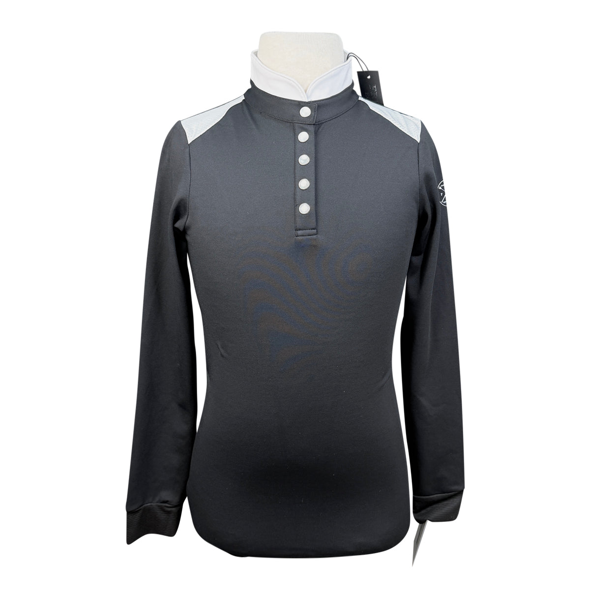 Free Ride Equestrian 'Devon' Long Sleeve Competition Top in Black