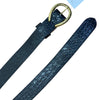 Peachy Belts Leather Belt in Croc/Gold - Women's S/M