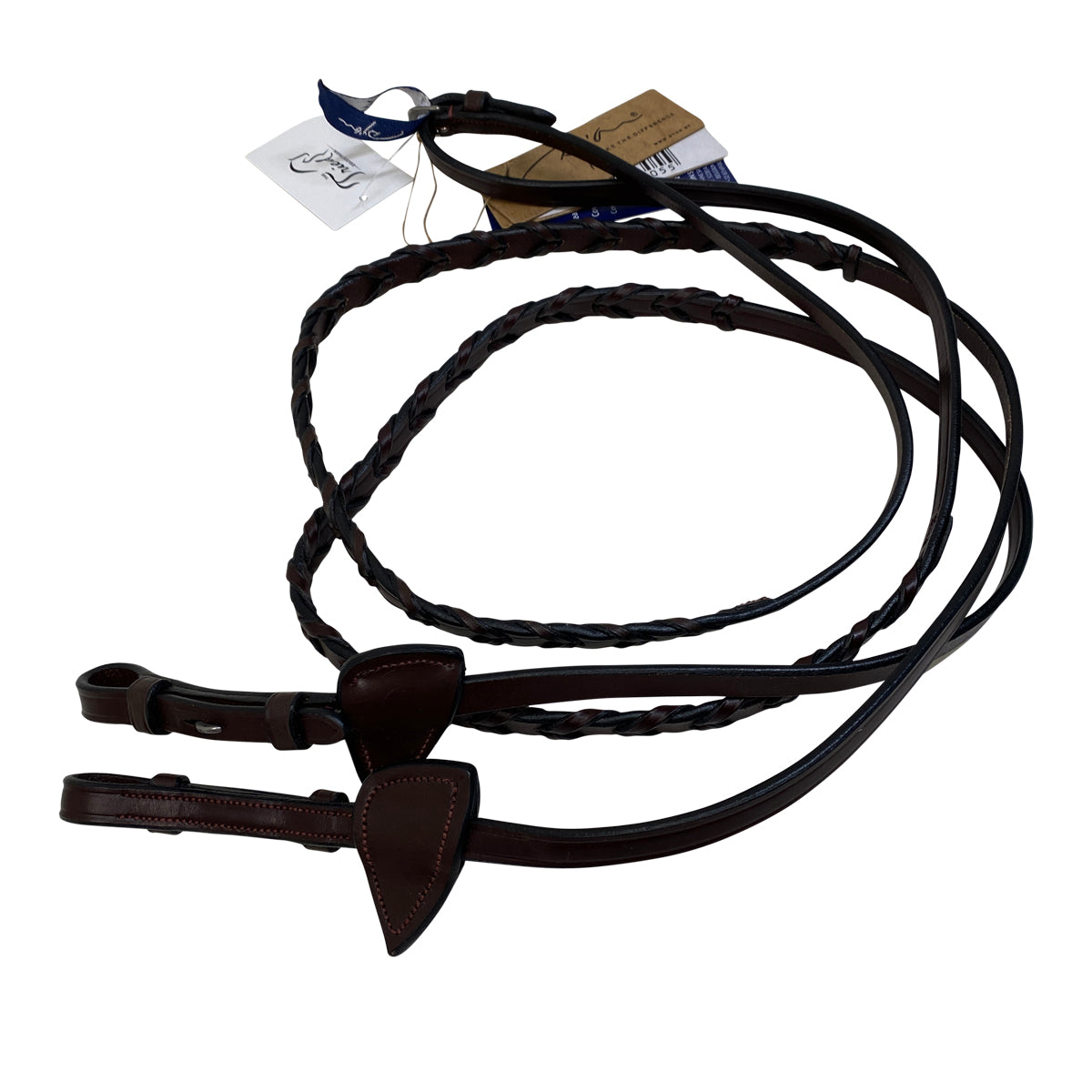 Dy'on Laced Leather Reins in Brown