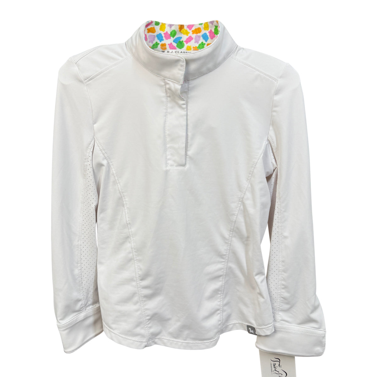 R.J. Classics 'Tori Jr.' Long Sleeve Show Shirt in White / Gummy Bears