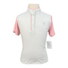 Elation 'Grace' Show Shirt in White/Pink