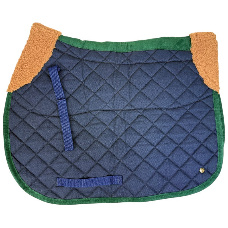 Sixteen Cypress Jumper Pad with Sheepskin Bottom in Navy/Tan