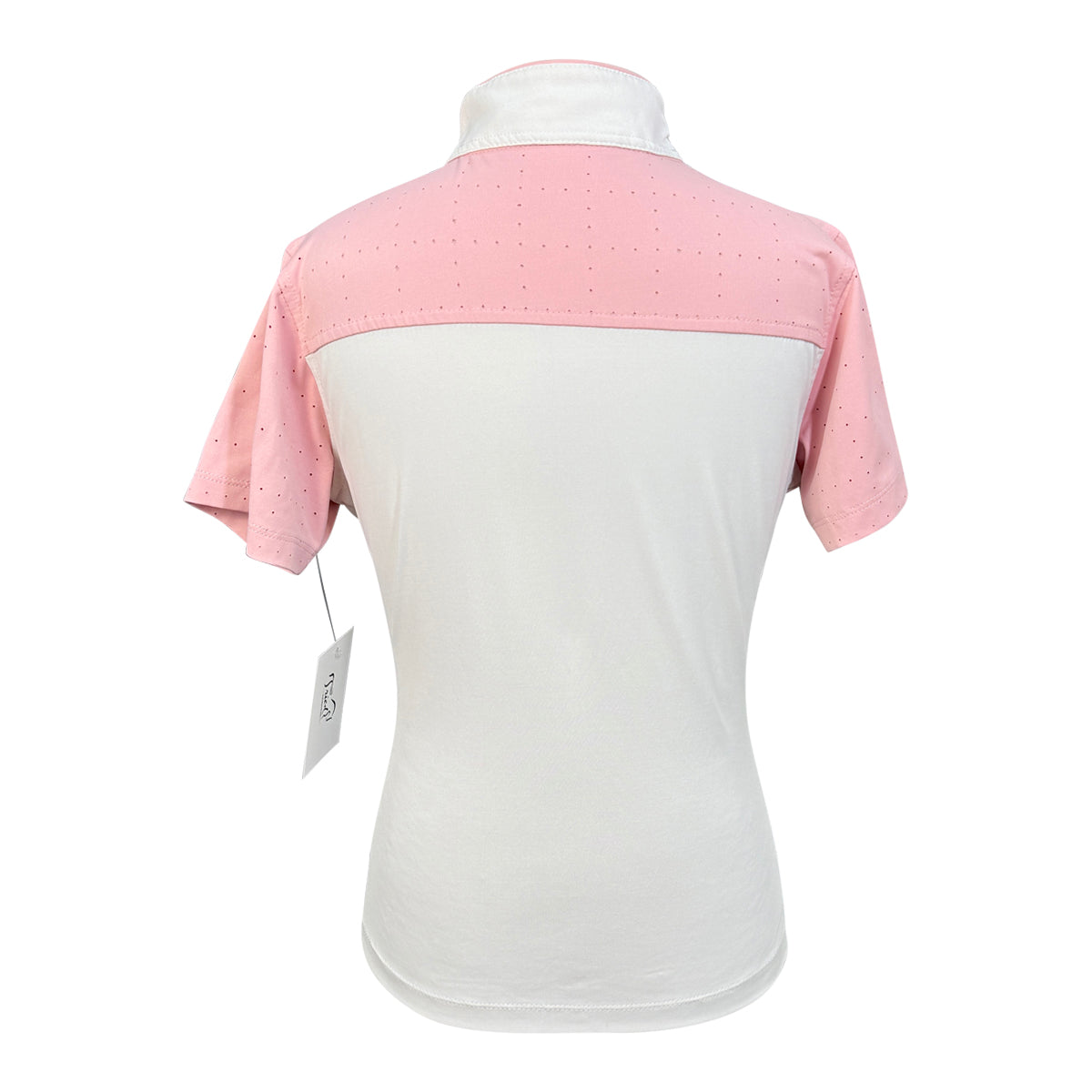 Elation 'Grace' Show Shirt in White/Pink