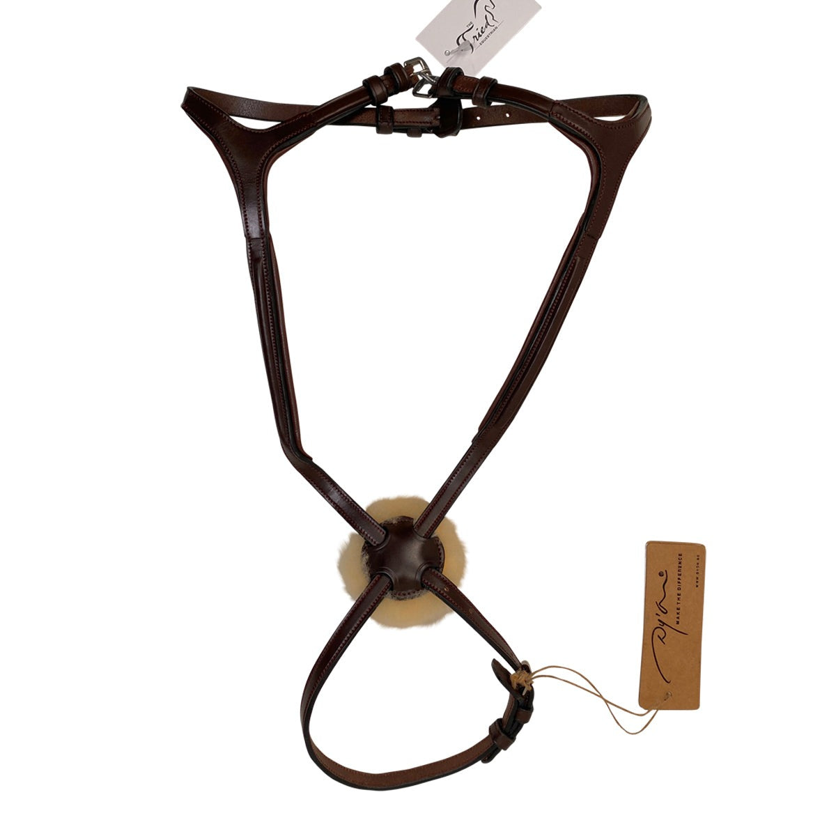 Dy'on D Collection Figure 8 Noseband in Brown
