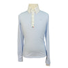 For Horses 'Toby' Boys Long Sleeve Show Shirt in Light Blue