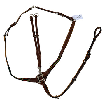 Pessoa Legacy Elastic Breastplate with Running Attachment in Oakbark